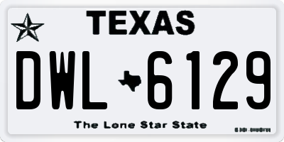 TX license plate DWL6129