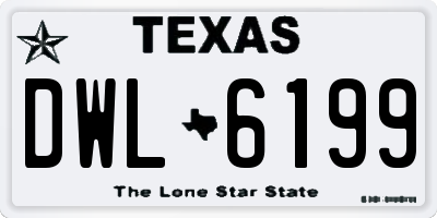 TX license plate DWL6199