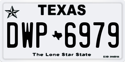 TX license plate DWP6979