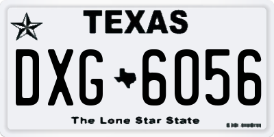 TX license plate DXG6056
