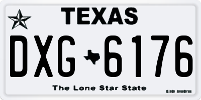 TX license plate DXG6176