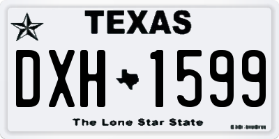 TX license plate DXH1599