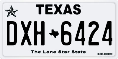 TX license plate DXH6424