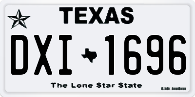 TX license plate DXI1696