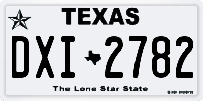 TX license plate DXI2782