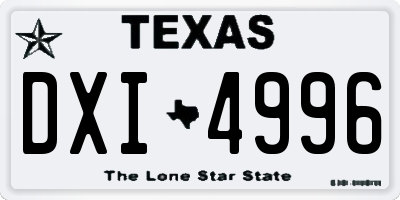 TX license plate DXI4996