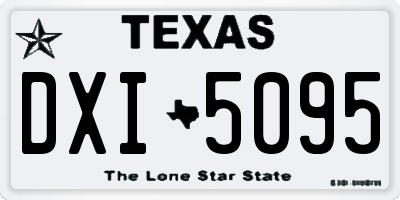 TX license plate DXI5095