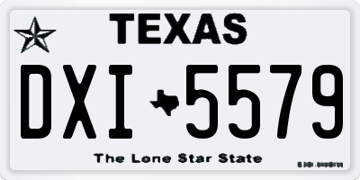 TX license plate DXI5579