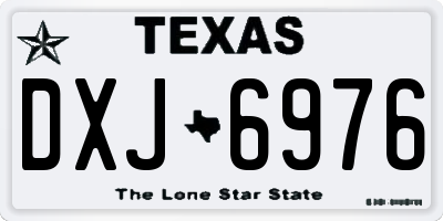 TX license plate DXJ6976
