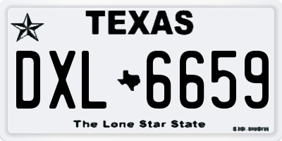 TX license plate DXL6659