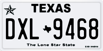 TX license plate DXL9468