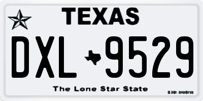 TX license plate DXL9529