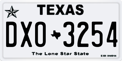TX license plate DXO3254