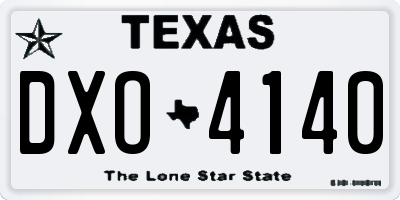 TX license plate DXO4140