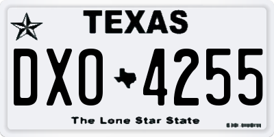 TX license plate DXO4255