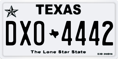 TX license plate DXO4442