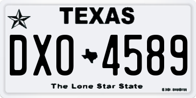 TX license plate DXO4589