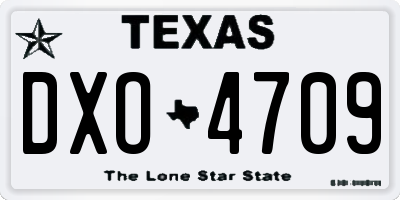 TX license plate DXO4709