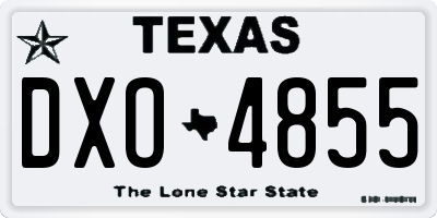 TX license plate DXO4855