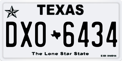 TX license plate DXO6434