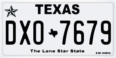 TX license plate DXO7679