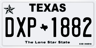 TX license plate DXP1882