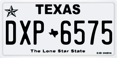 TX license plate DXP6575