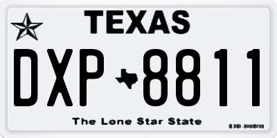 TX license plate DXP8811