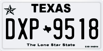 TX license plate DXP9518