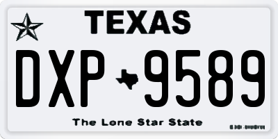 TX license plate DXP9589