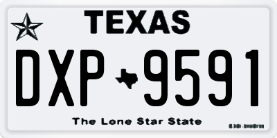 TX license plate DXP9591