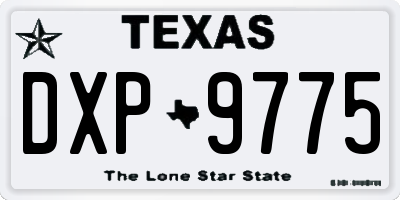 TX license plate DXP9775