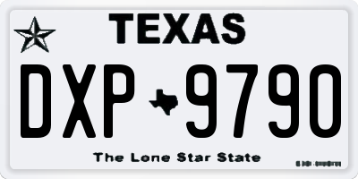 TX license plate DXP9790