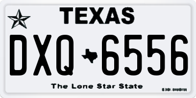 TX license plate DXQ6556