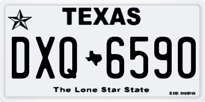 TX license plate DXQ6590