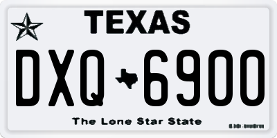 TX license plate DXQ6900