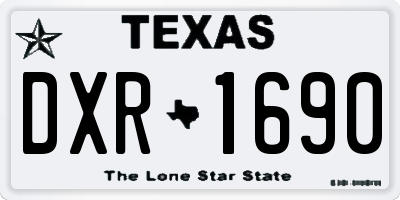 TX license plate DXR1690