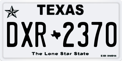 TX license plate DXR2370