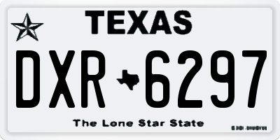 TX license plate DXR6297