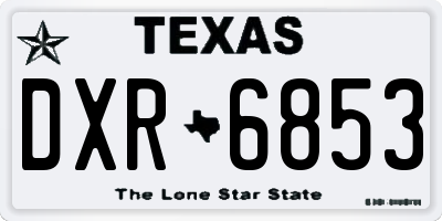 TX license plate DXR6853