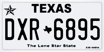 TX license plate DXR6895