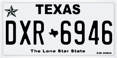 TX license plate DXR6946