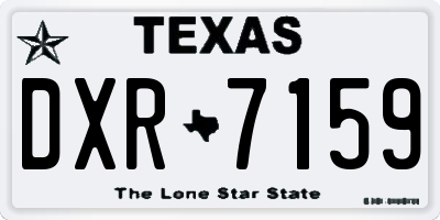 TX license plate DXR7159