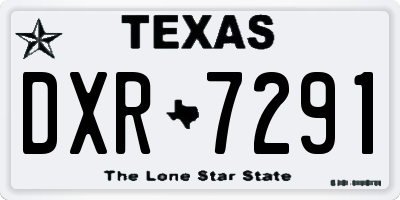 TX license plate DXR7291
