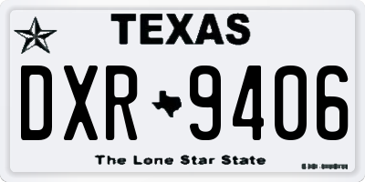 TX license plate DXR9406