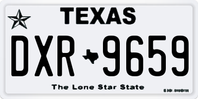 TX license plate DXR9659