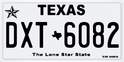 TX license plate DXT6082