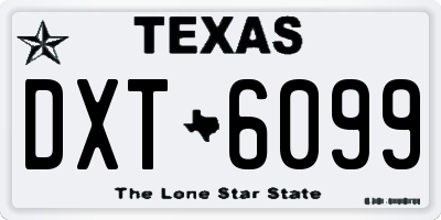 TX license plate DXT6099