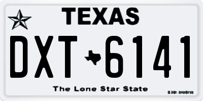 TX license plate DXT6141