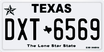 TX license plate DXT6569